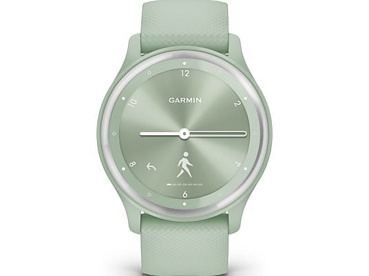 GARMIN vívomove sport - Smartwatch ibrido (125-190 mm, Silicone, Menta/argento)