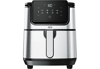 Freidora de aire - AEG AF6-1-4ST, 3.5 l, Temporizador, Display LED táctil, 8 programas automáticos, Inox