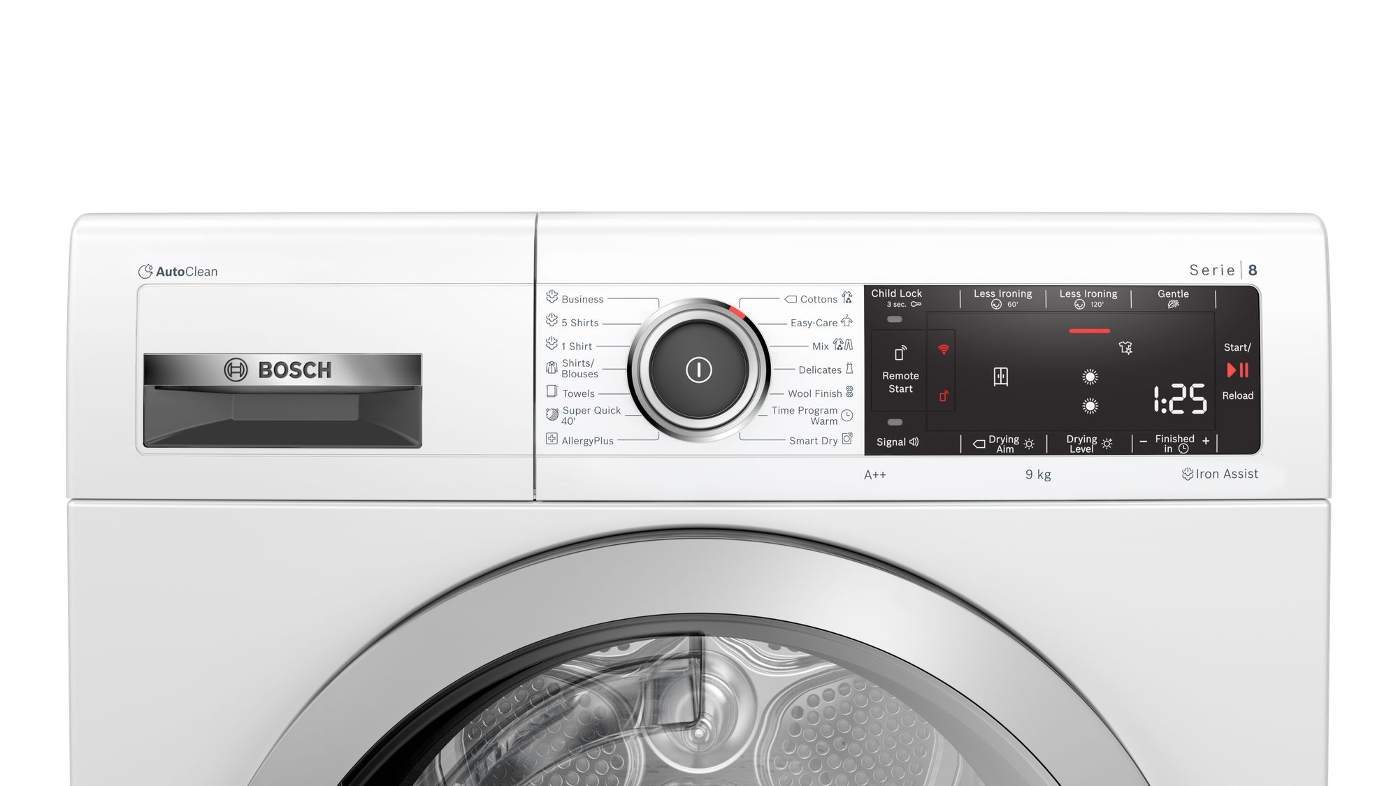 BOSCH WTX87KH1BY Serie8 Hőszivattyús kondenzációs szárítógép