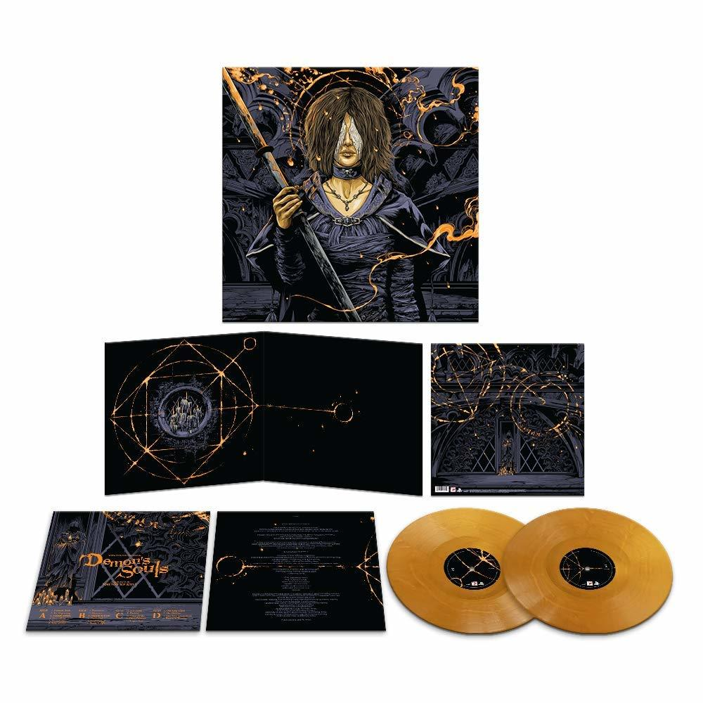 Vinil lemez készlet műalkotással, beleértve két arany lemezt és egy gatefold tokot.
