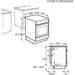 A black and white diagram of a product with dimensions and labels.