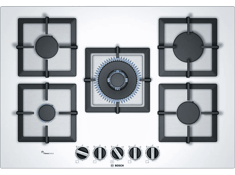 BOSCH PPQ7A2B20 Gazlı Ankastre Ocak Beyaz