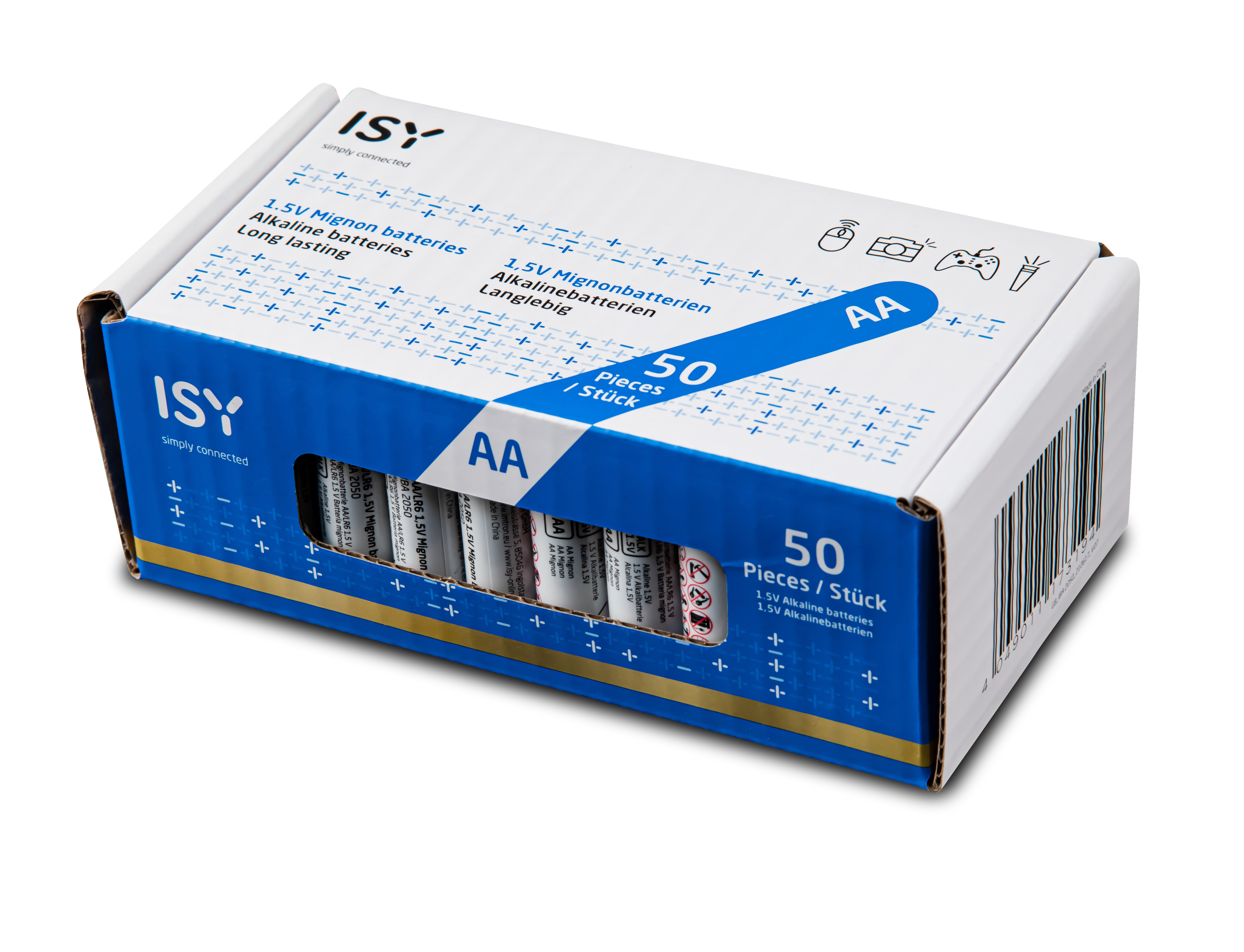 Batterie, IBA-2050 AA 1.5 ISY 50 Volt Stück