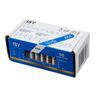 ISY IBA-1050 AAA Batterien, 1.5 Volt 50 Stück