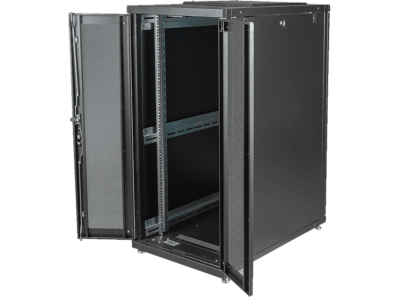 DIGITUS Unique Serie - 600x1000 mm (BxT), Schwarz Stahl