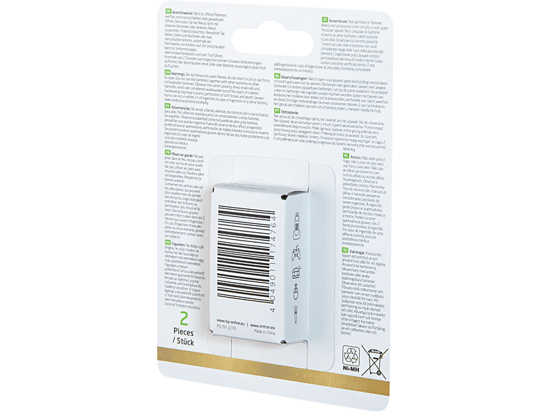 Thumbnail - ISY IAB-2003 Batterie Weiß/Grün