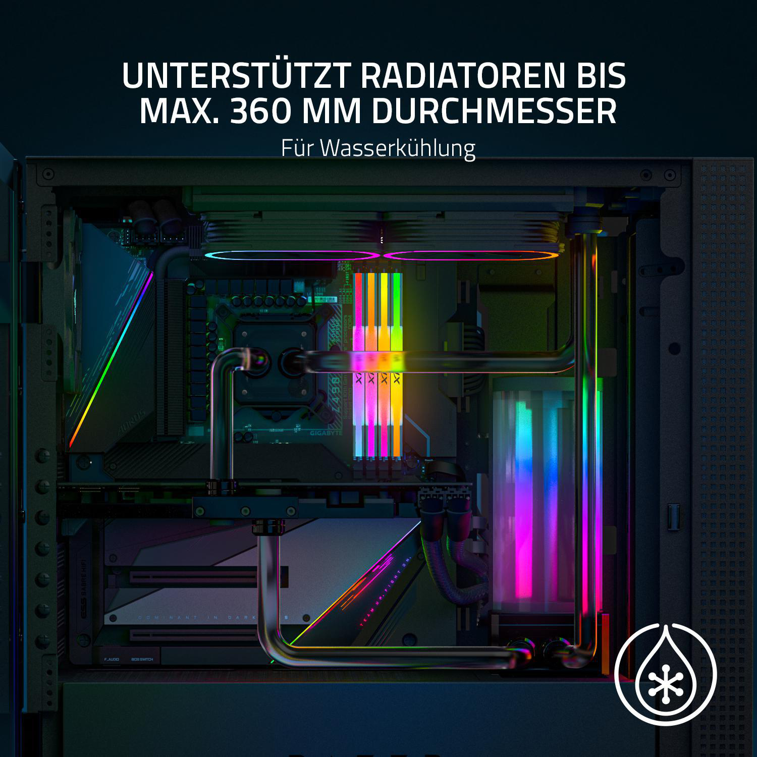 RAZER TOMAHAWK ATX PC-Gehäuse, Schwarz