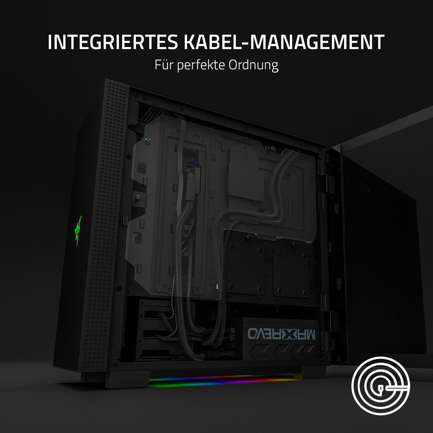 RAZER TOMAHAWK ATX PC-Gehäuse, Schwarz