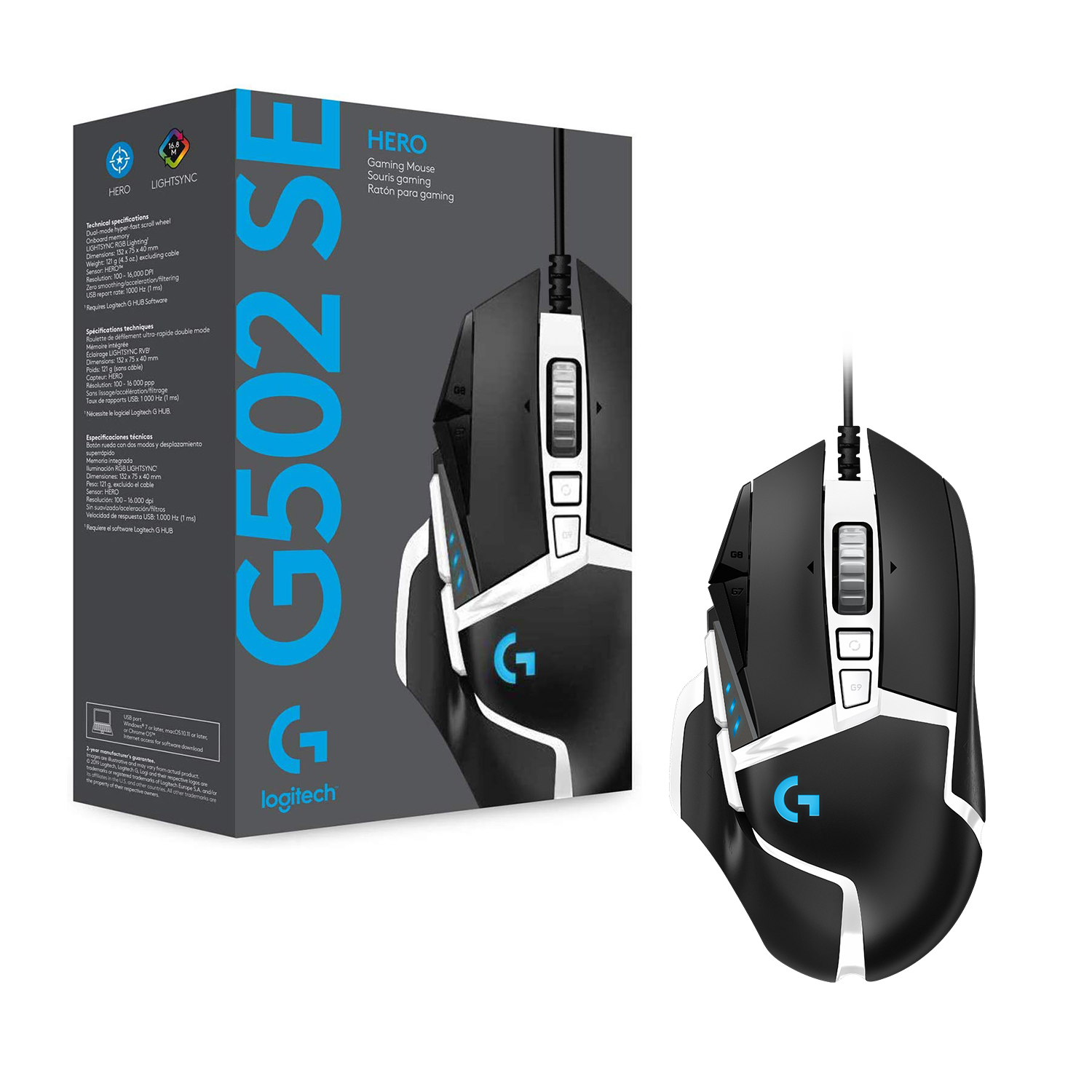 LOGITECH G G502 HERO Gaming-muis Special Edition