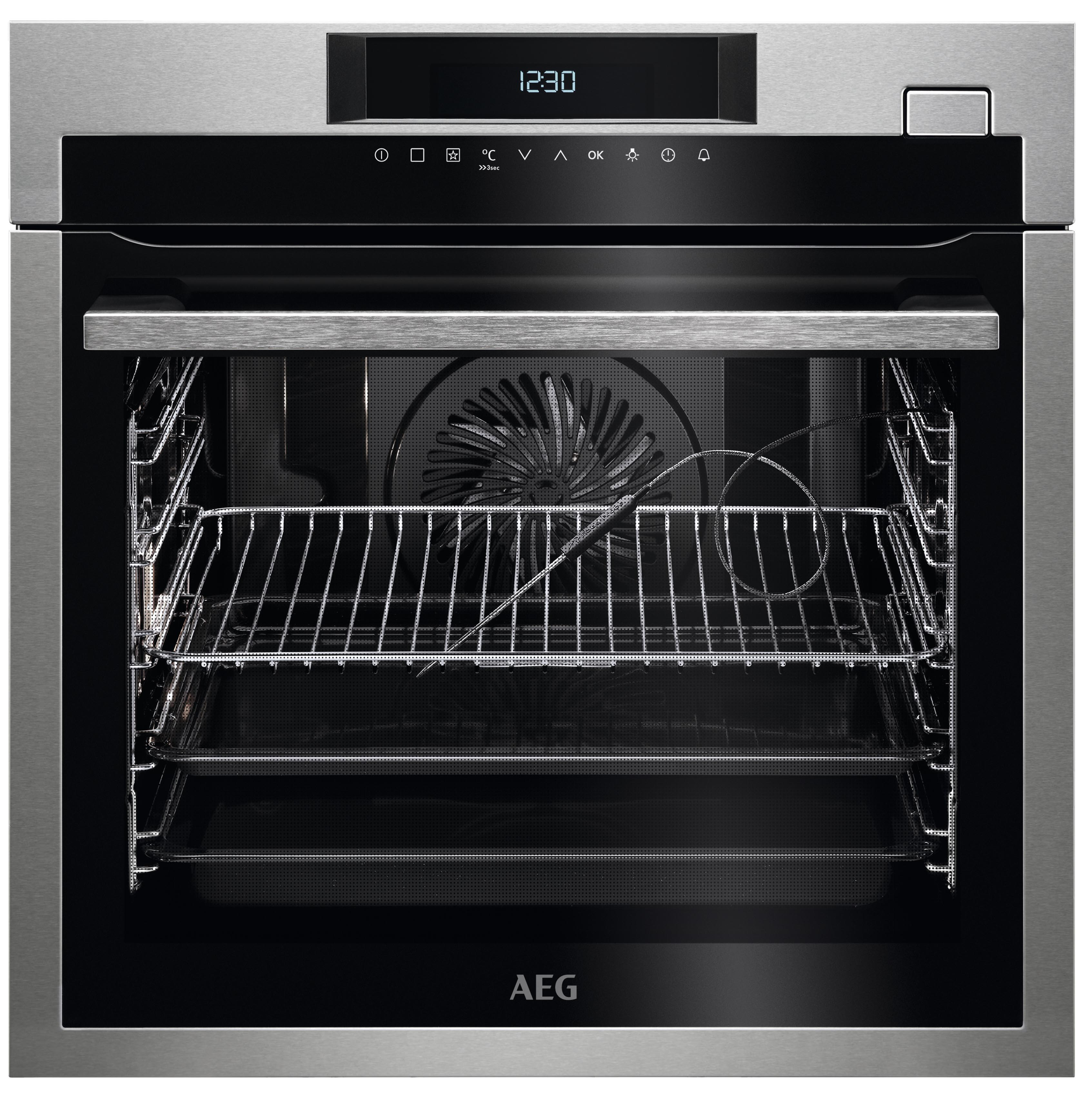 AEG BCO6820VA2, Backofen (Einbaugerät, 70 l, 595 mm breit), Serie 8000 mit SteamBoost Multi-Dampfgarer (ohne Sous-vide-Garen), Dampfgarfunktion