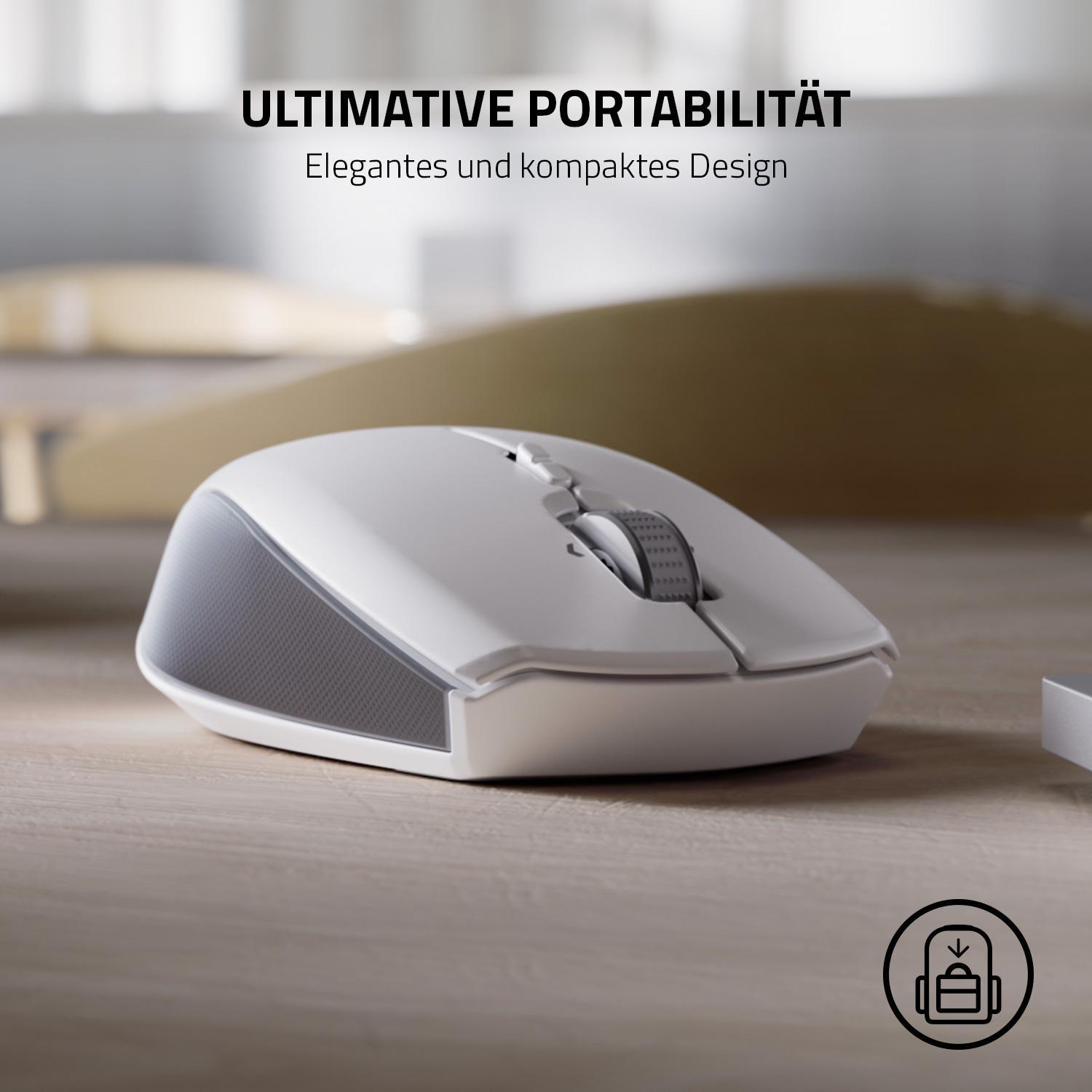 RAZER PRO CLICK MINI Maus, Weiß