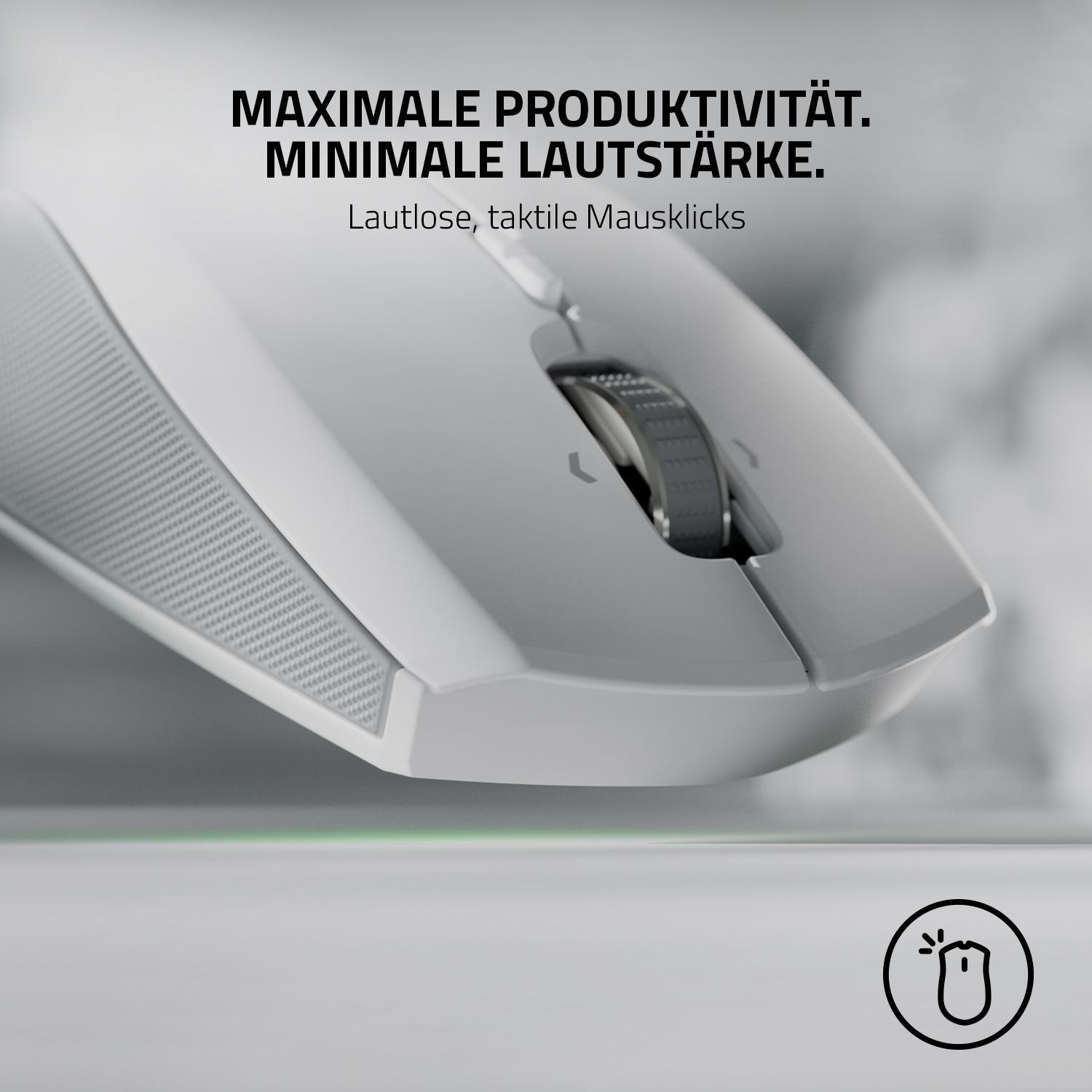 RAZER PRO CLICK MINI Maus, Weiß