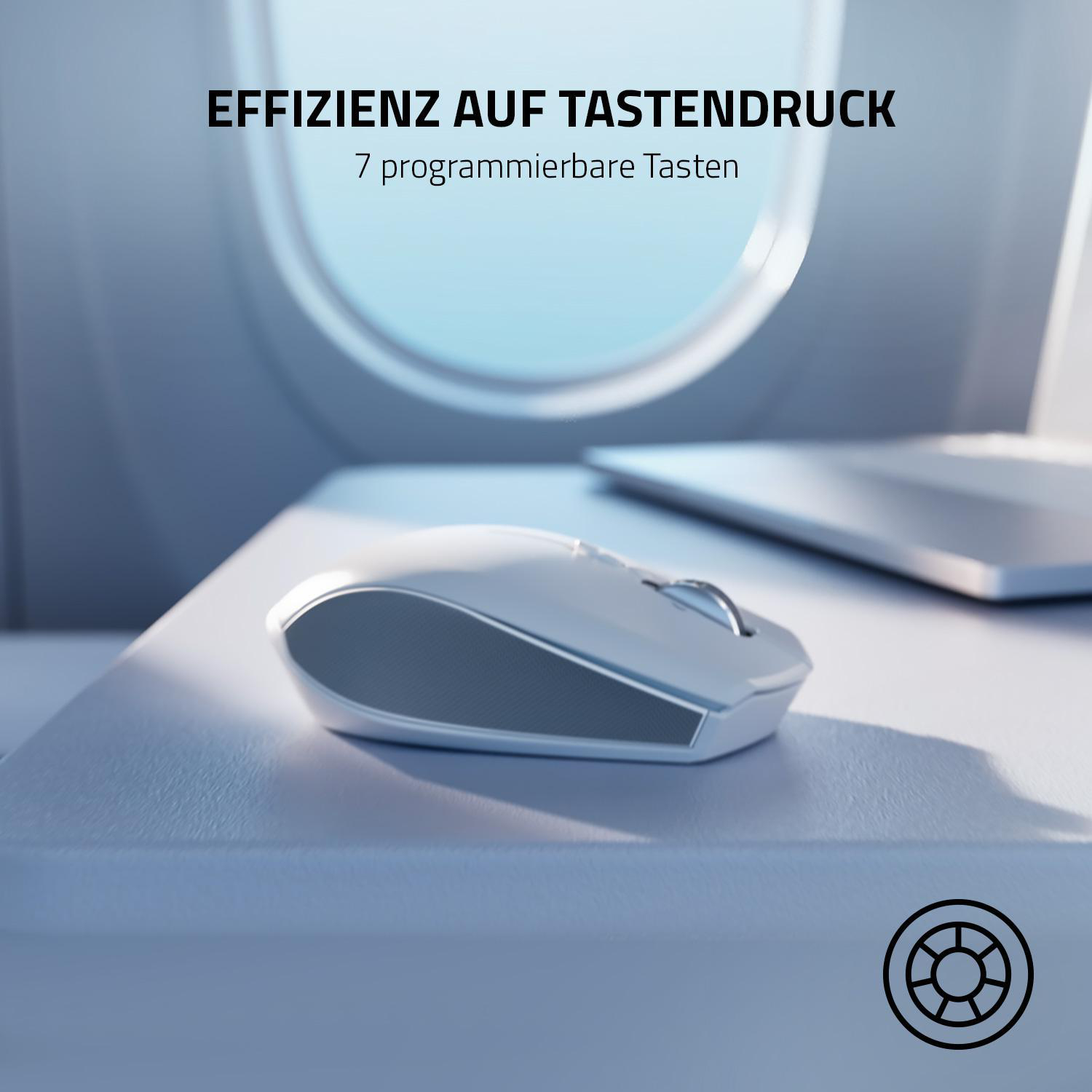 RAZER PRO CLICK MINI Maus, Weiß