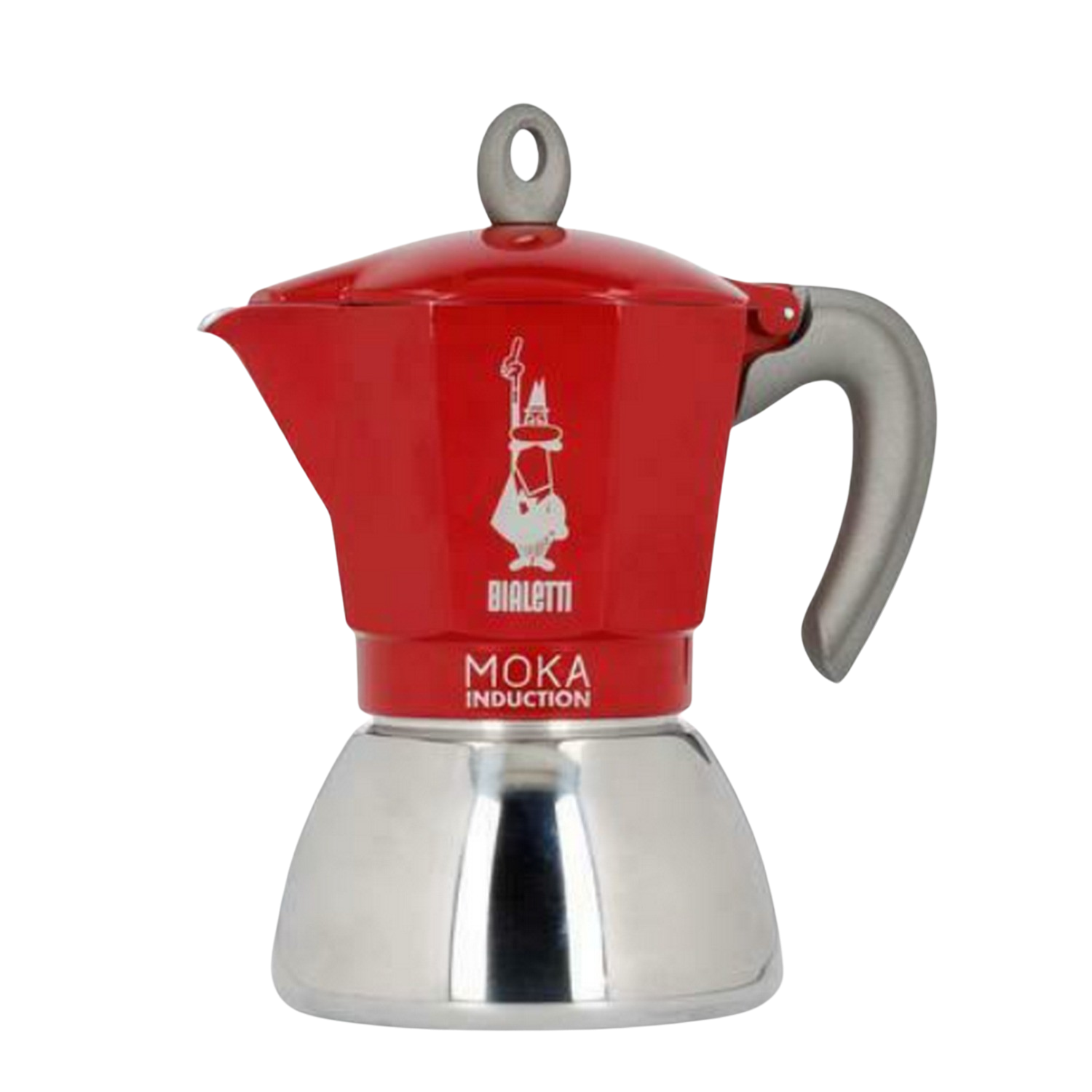 Bialetti Cafetera Moka de adecuada para todo tipo placas 6 tazas espresso 270 ml rojo tradicional 0006946 induction 0.28