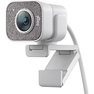 Webcam - Logitech StreamCam, FHD 1080p a 60fps, Autofoque inteligente, Rendimiento Audio Premium, Montaje versátil, USB-C, Blanco