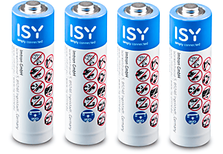 ISY IBA-2004 AA Batterie, 1.5 Volt 4 Stück