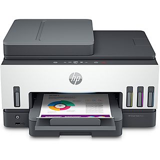 HP Multifunktionsdrucker Smart Tank 7605, 9 S/min Farbe, Refill-System, Tinte, Grau