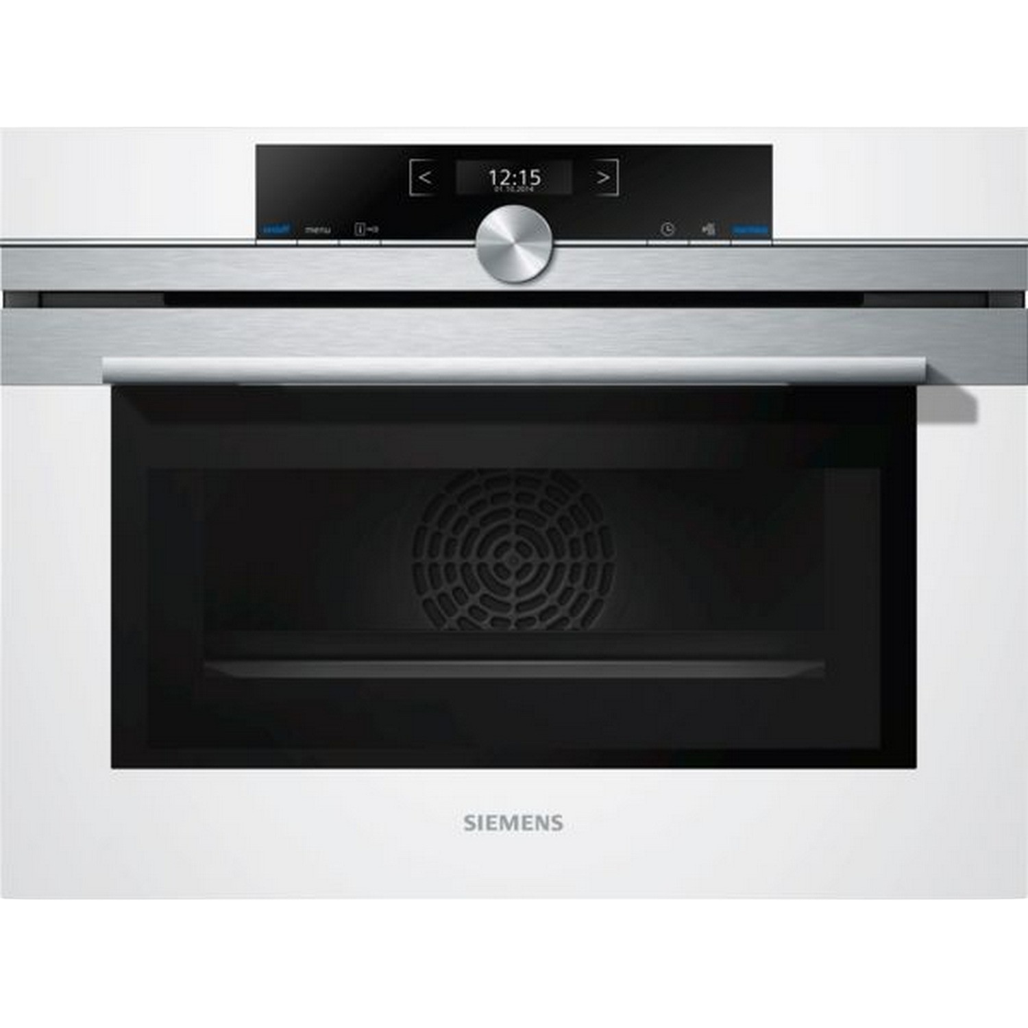 REACONDICIONADO Horno - Siemens CM633GBW1, Integrable, 45 l, 3650 W, Eléctrico, Con microondas, Blanco