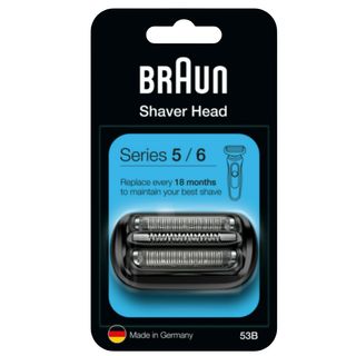 Recambio para afeitadora - Braun 53B, Compatible con Braun Series 5 y 6, Negro