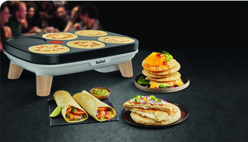 TEFAL Crepier Gourmet (PY900D) Crêpier Aspect bois