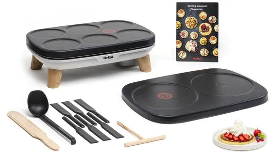 TEFAL Crepier Gourmet (PY900D) Crêpier Aspect bois