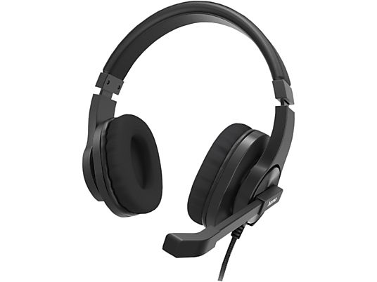 HAMA HS-P350 V2 - Office-Headset (Kabelgebunden, Stereo, Over-ear, Schwarz)