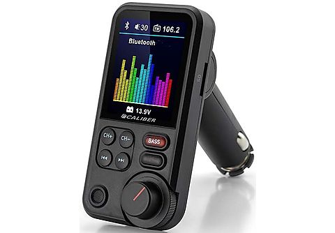 CALIBER FM Transmitter / Zender met Bluetooth en USB Laders Zwart (PMT566BT)
