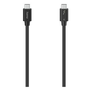 HAMA Thunderbolt-4 - Câble USB-C (Noir)
