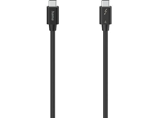 HAMA Thunderbolt-4 - Câble USB-C (Noir)