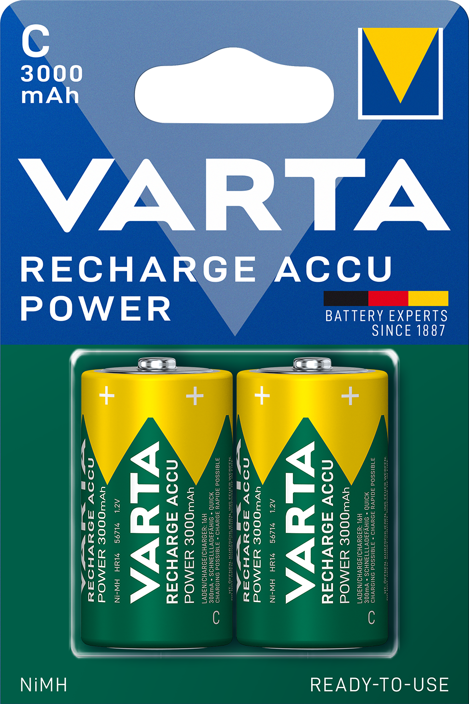 VARTA Power Ready2Use bébielem akku 3000mAh (2xC)