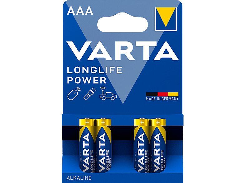 VARTA High Energy alkáli mikroceruza elem (4xAAA)