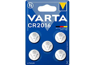 VARTA CR2016 Gombelem, 5 darab