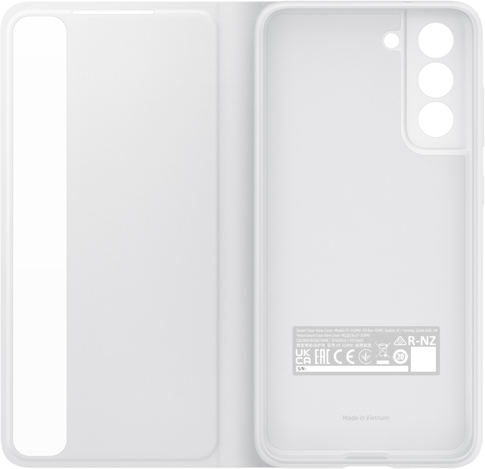 SAMSUNG Flipcover Smart View Galaxy S21 FE White (EF-ZG990CWEGEW)