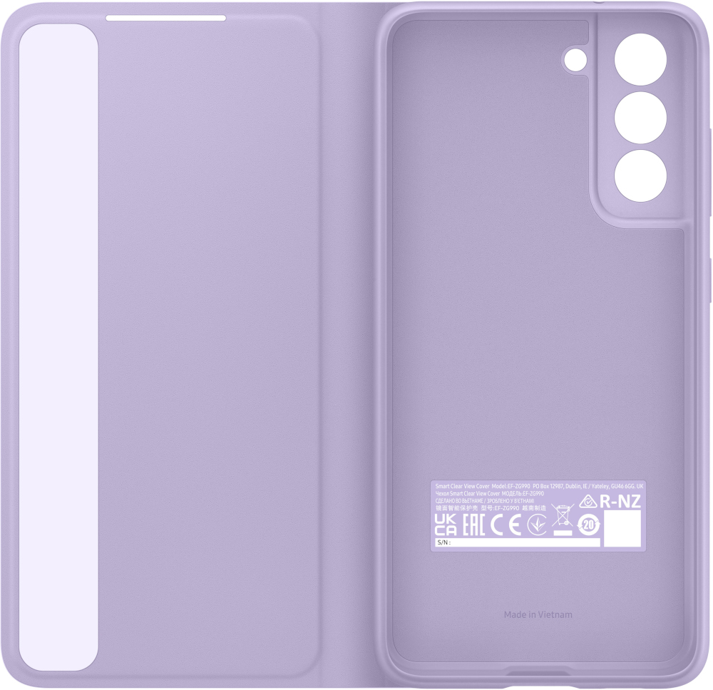 SAMSUNG Flipcover Smart View Galaxy S21 FE Lavender (EF-ZG990CVEGEW)