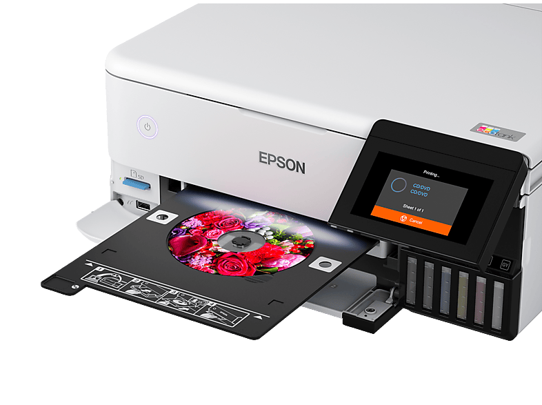 EPSON EcoTank L8160 Yazıcı Tarayıcı Fotokopi Wi-Fi Direct Tanklı Foto Yazıcı Beyaz_1