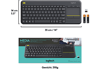 Port dichters Laag LOGITECH K400 Plus Wireless Touch Keyboard Zwart kopen? | MediaMarkt