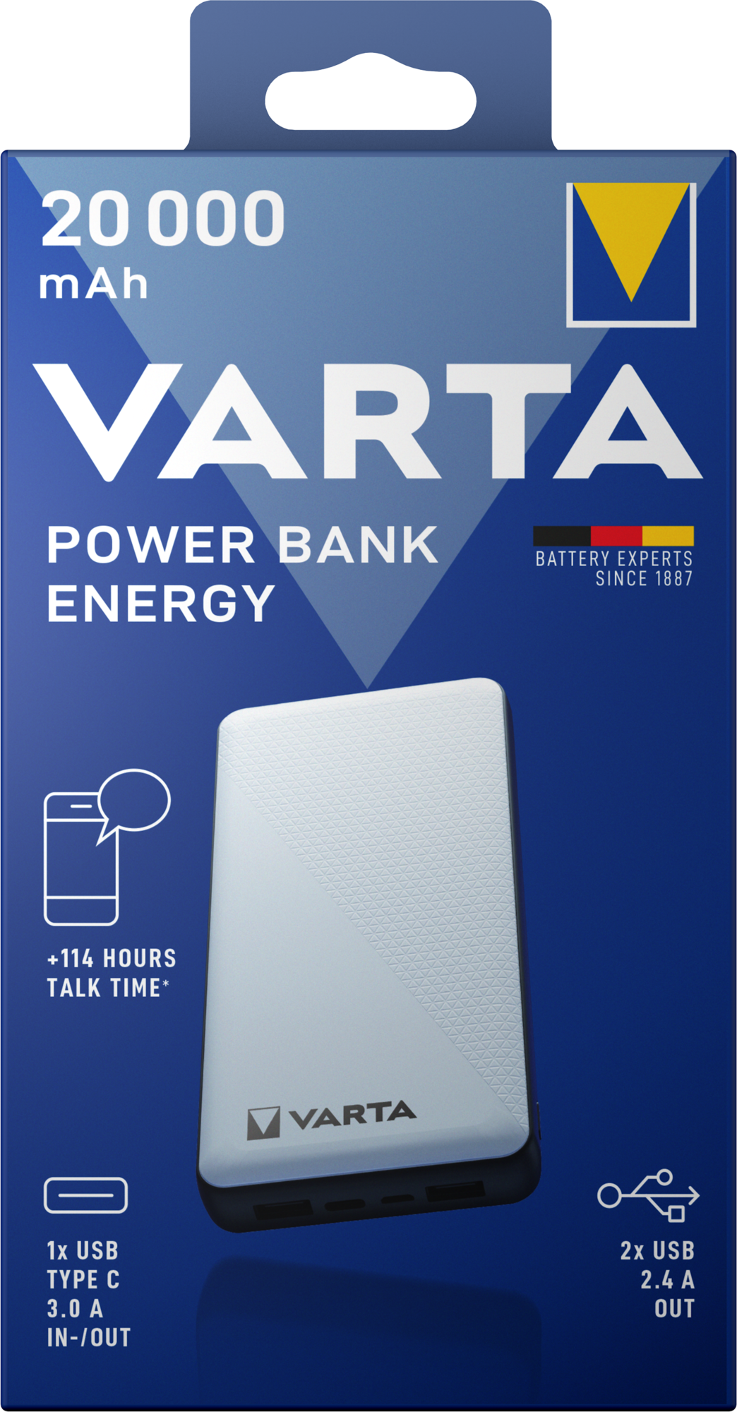 VARTA powerbank Energy 20000 mAh (57978101111)