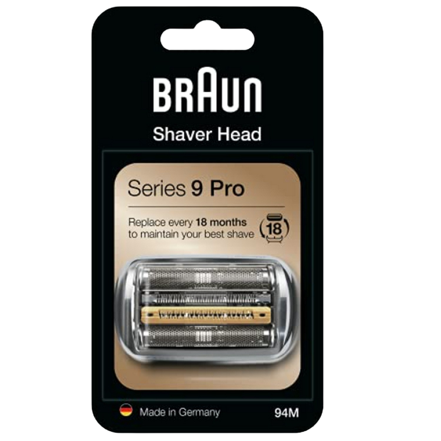 Recambio para afeitadora - Braun Kombipack 94M, Para Braun Series 9 Pro, Plata