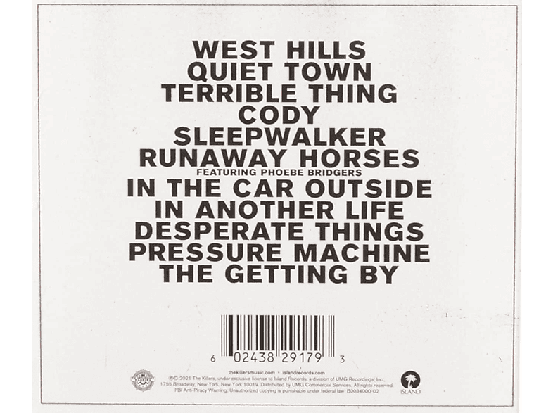 Thumbnail - The Killers - Pressure Machine (CD)