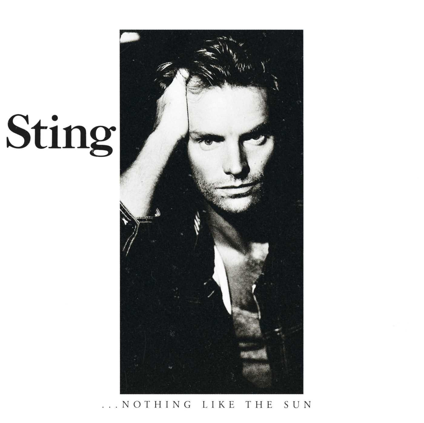 Sting album borító. Fekete-fehér portré egy férfiról, kezét a fején.