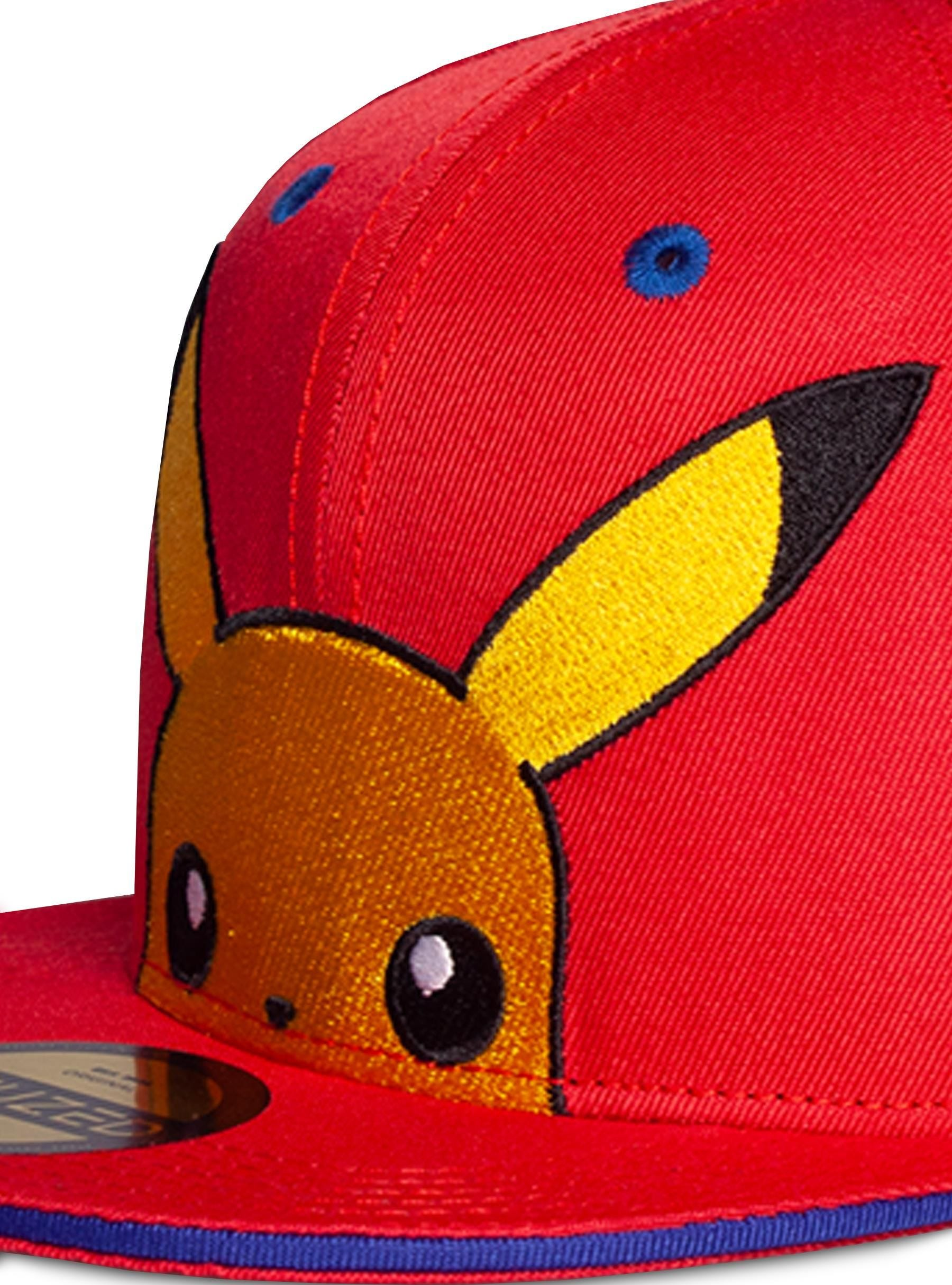 DIFUZED Pokémon - Kids Snapback - casquette (Rouge - Bleu)