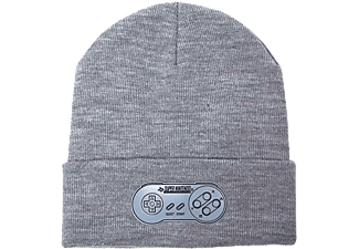 DIFUZED Nintendo - SNES Controller - Beanie (Grau/Silber)