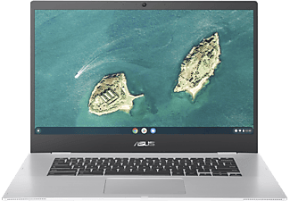 ASUS Chromebook CX1 (CX1500FKA-E80003), Chromebook mit 15,6 Zoll Display Touchscreen, Intel® Pentium® Silver Prozessor, 8 GB RAM, 64 GB eMMC, Intel® UHD Graphics, Silber