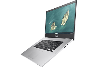 ASUS Chromebook CX1 (CX1500FKA-E80003), Chromebook mit 15,6 Zoll Display Touchscreen, Intel® Pentium® Silver Prozessor, 8 GB RAM, 64 GB eMMC, Intel® UHD Graphics, Silber