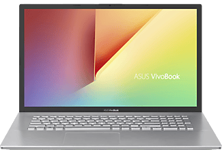 ASUS VivoBook 17 R754JA-AU701W, Notebook mit 17,3 Zoll Display, Intel® Core™ i7 Prozessor, 16 GB RAM, 512 GB SSD, Intel® Iris™ Plus Grafik, Silber