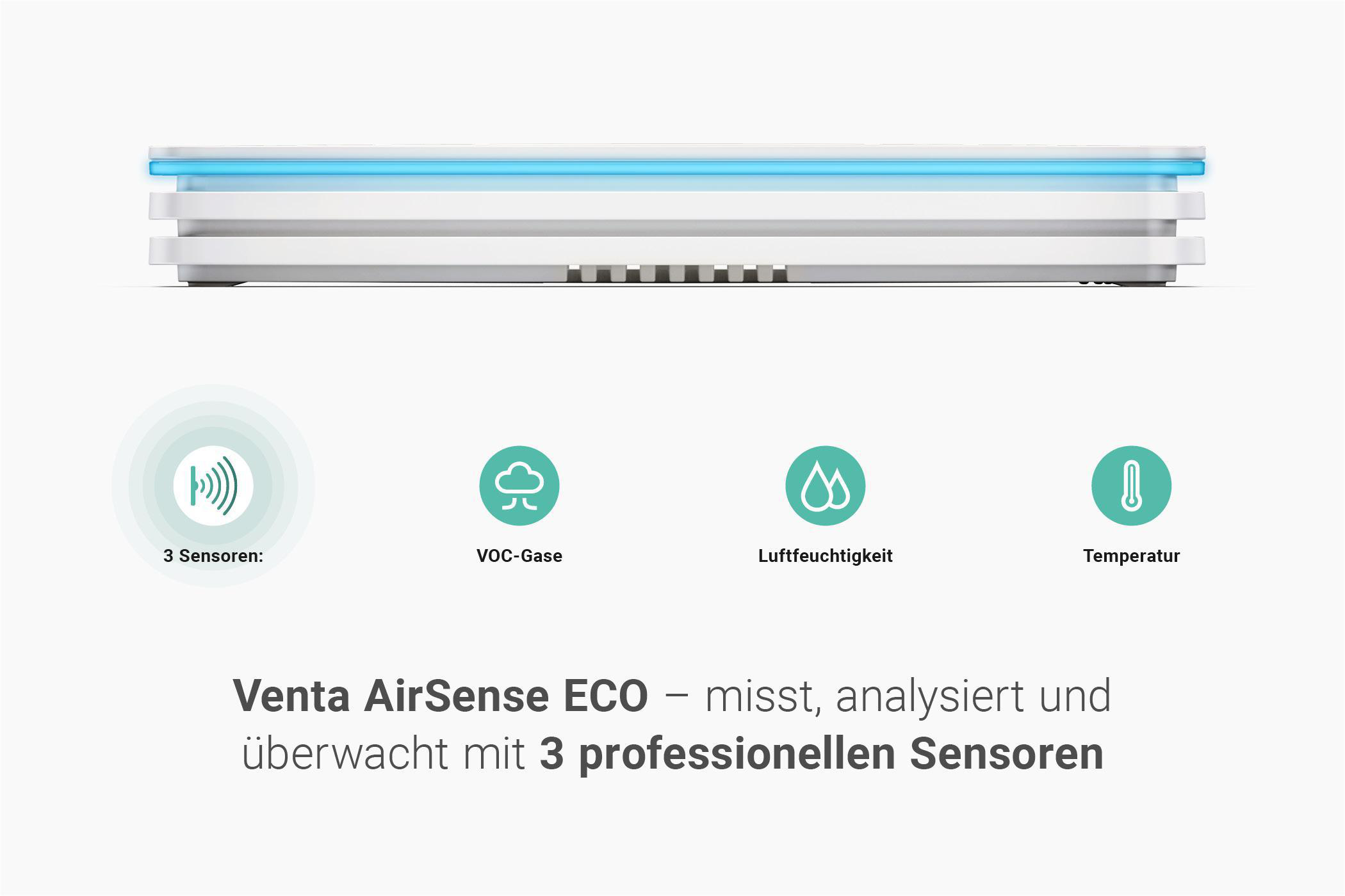 AirSense VENTA AS100 Raumklima- und ECO Luftqualitätsmesser