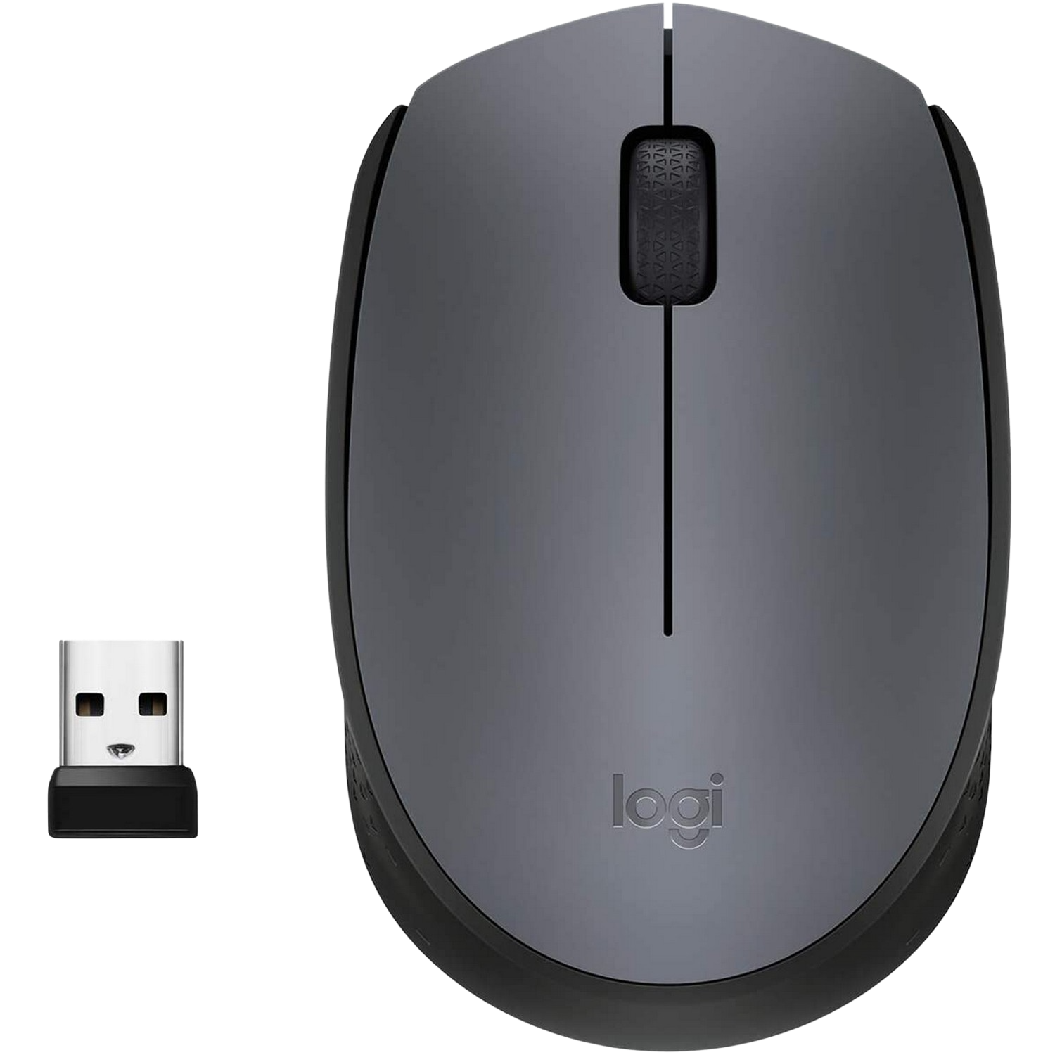 Ratón Inalámbrico - Logitech M170, 1000ppp, Ambidiestro, Gris