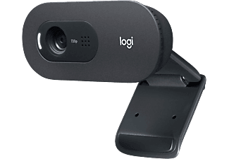 Webcam - Logitech C505, Para PC, HD, 30 fps, Micrófono, Negro