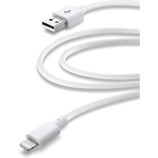Cable de datos - CellularLine, Micro USB, Blanco