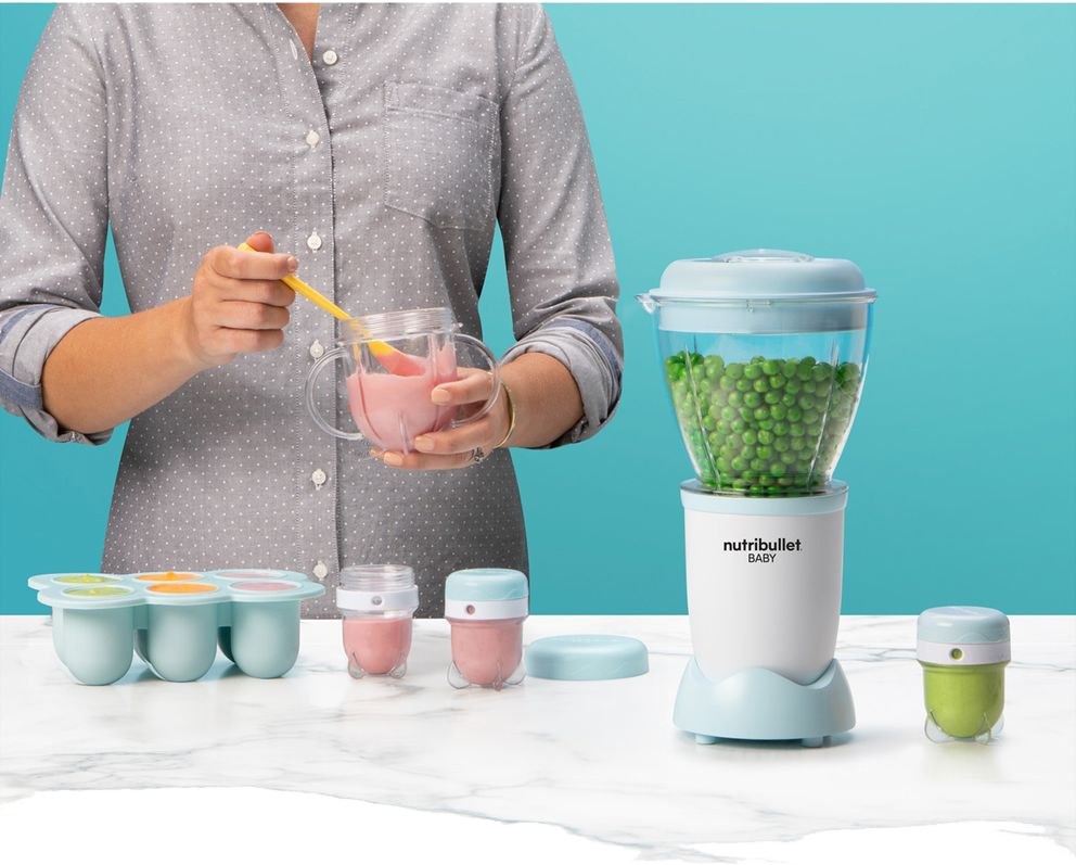 NUTRIBULLET M30049 Baby - Frullatore per bambini (Bianco/blu)